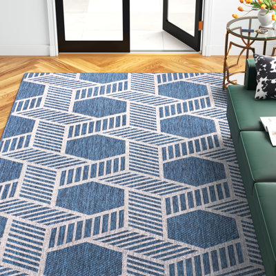 Tapis intérieur / extérieur bleu Roxy