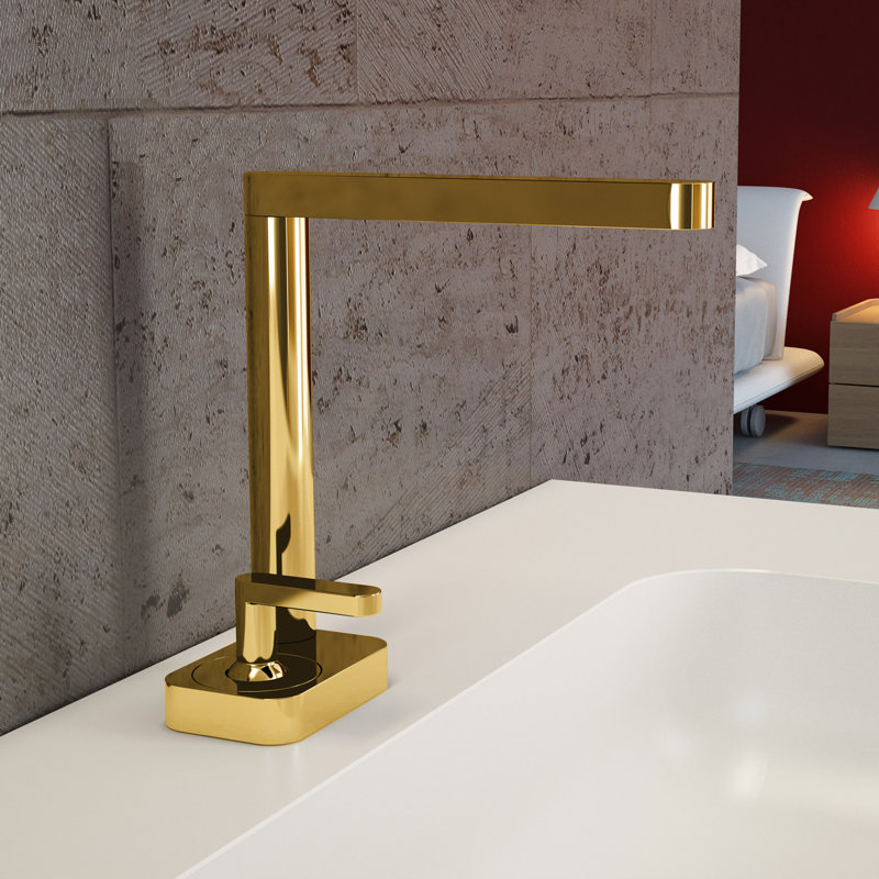 Robinet de salle de bain vasque avec bonde Living, Or poli