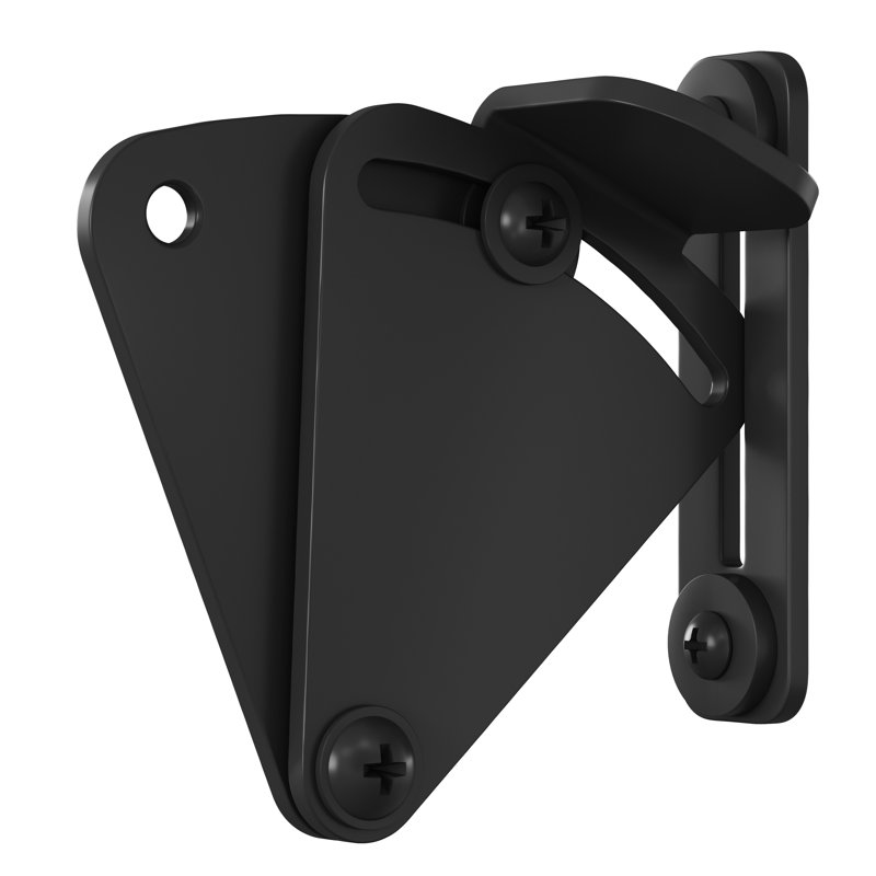 Serrure d'intimité pour porte coulissante Expressions par Emtek, noir mat, Noir mat