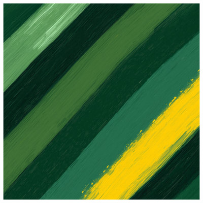 Green Yellow Diagonal Stripes Comforter