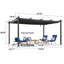 16 pi L 12 pi. Pergola en aluminium avec auvent-81081180