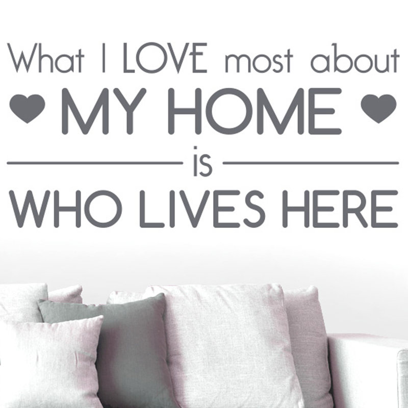 Wall Decal, Grey, Medium