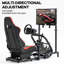 Anman Sim Racing Cockpit TV Stand & Seat Fit Logitech G920 Thrustmaster Xbox, Not Include Steering wheel & Wheels & Pedals and Shifter Handbrake 