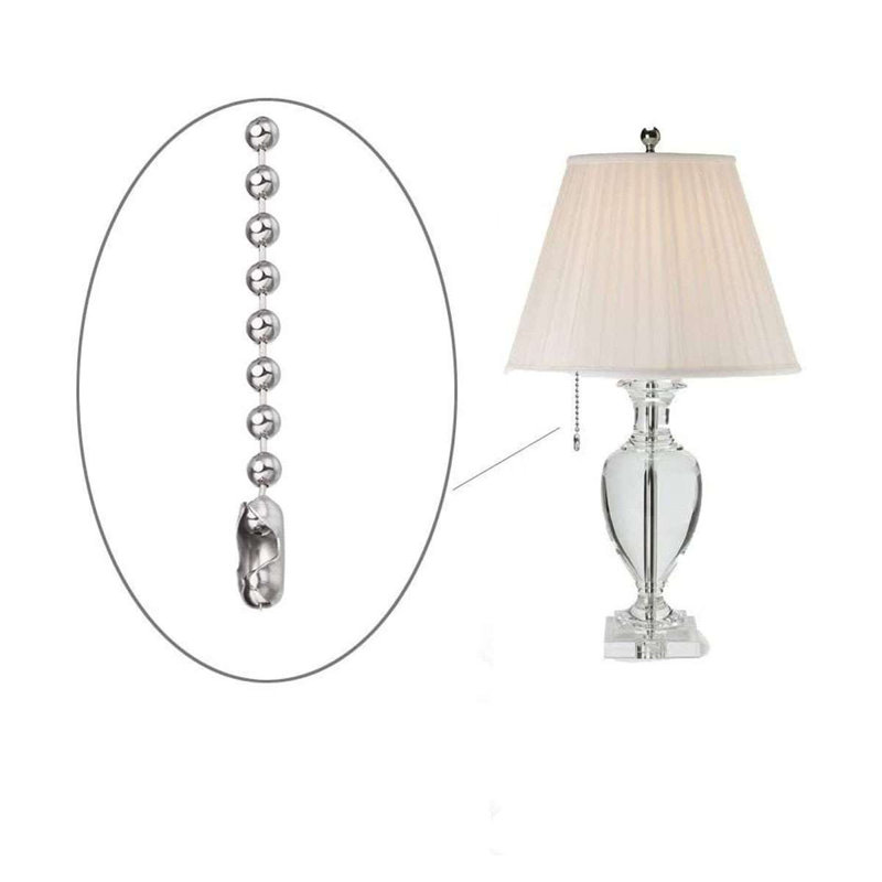 Beaded Pull Chain Extension with Connector for Ceiling Fan or Light, 10 Feet, 3mm Diameter, Bronze, Bronze