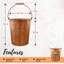 Petite poubelle 1,8 gallons rustique