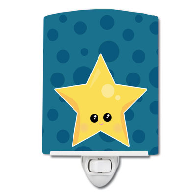 Weather Night Star Face Ceramic Night Light