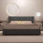 Lit rembourré en velours avec 4 tiroirs de rangement Better Home Products Izayah-812012295-812012411