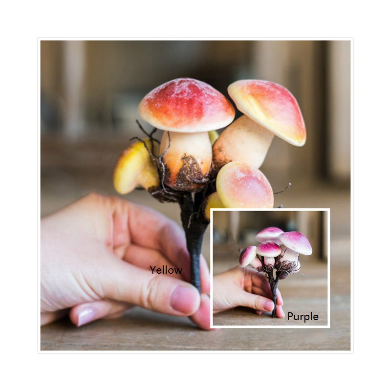 Station de travail artificielle champignon rustique, Mauve