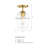 Zarine Glass Semi Flush Mount-1133879770