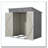6'x4' Outdoor Metal Storage Shed for Garden Tools Lockable Door With Floor Frame-121643594-121647205