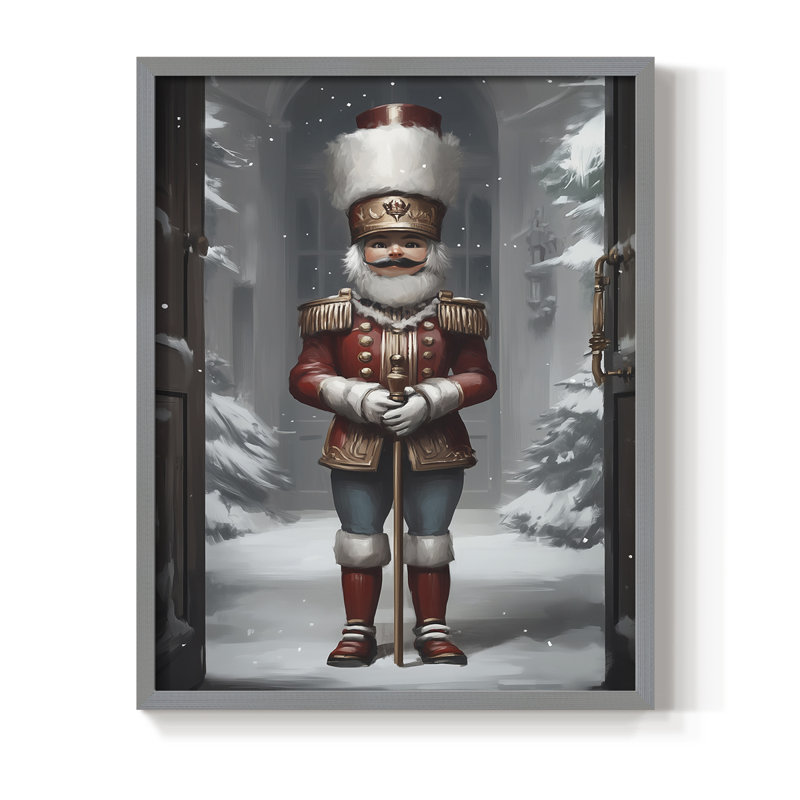 Art des Fêtes de Noël - Série 2 - CECXC, reproduction encadrée - bois massif, Gris, H 11 po x l 9 po