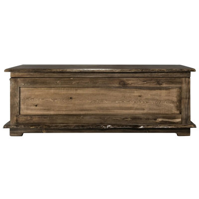 Collection Big Sky Live Edge, commode pour couverture de 4 pieds, teinture provincial et laque transparente