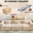 Compression Convertible Floor Bed, Single Seater, Beige Chenille, Boneless Modular, No Assembly For Various Rooms Seater Compression, Fixed - Shape Frame, Assembly, Chenille Occasions-1416381185
