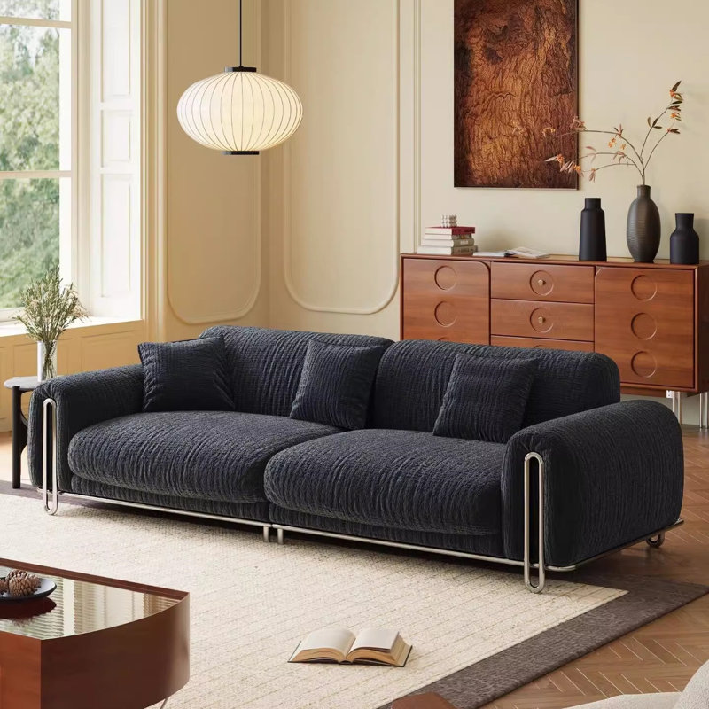 Canapé Creative Creative, H 31,5 po x l 102,36 po x P 39,37 po, Gris foncé