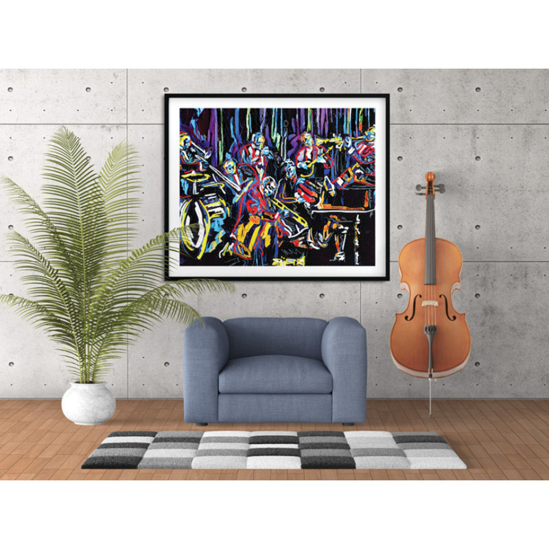 Jazz is Life - Impression sur papier, H 11 po x l 14 po x P 0,1 po