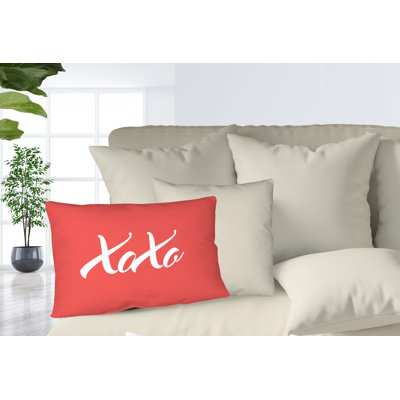 Housse et insert de coussin rectangulaire Asox Xoxo