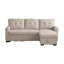 Canapé-lit modulaire réversible de 82 po avec méridienne réversible avec rangement-525653566