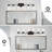 Bathroom Vanity Light 6 Light Bathroom Light Fixture, Clear Glass Shade, Crystal Bubble, Dimmable LED Vanity Light.(Integrated LED Bulbs Included)-891623845
