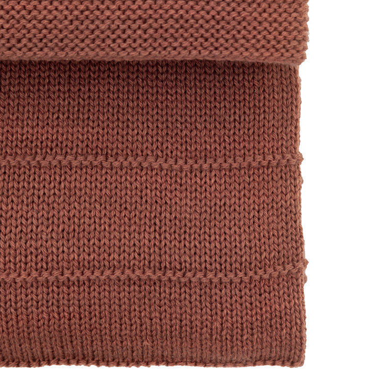 Florence Knit Throw Nutmeg 1300x1700mm, Nutmeg