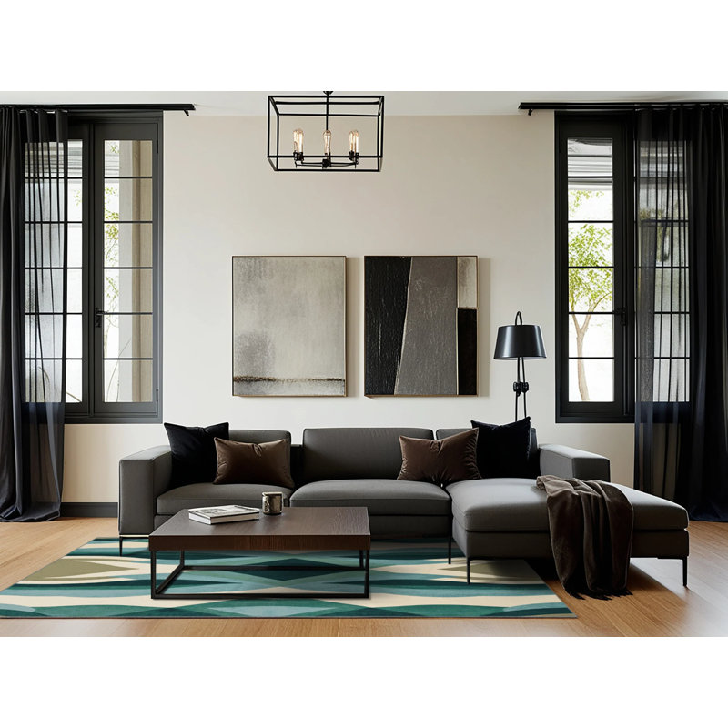 Radiant Eclipse Rug, Rectangle 3' x 5'