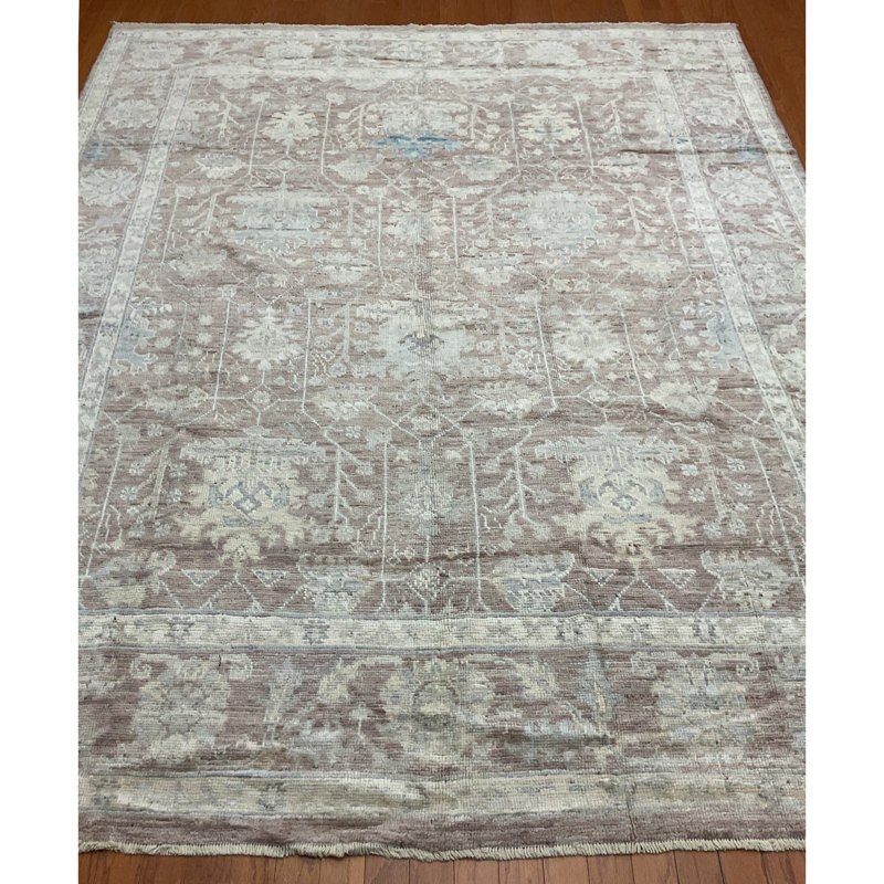 Hand Knotted Wool Geometric Rug