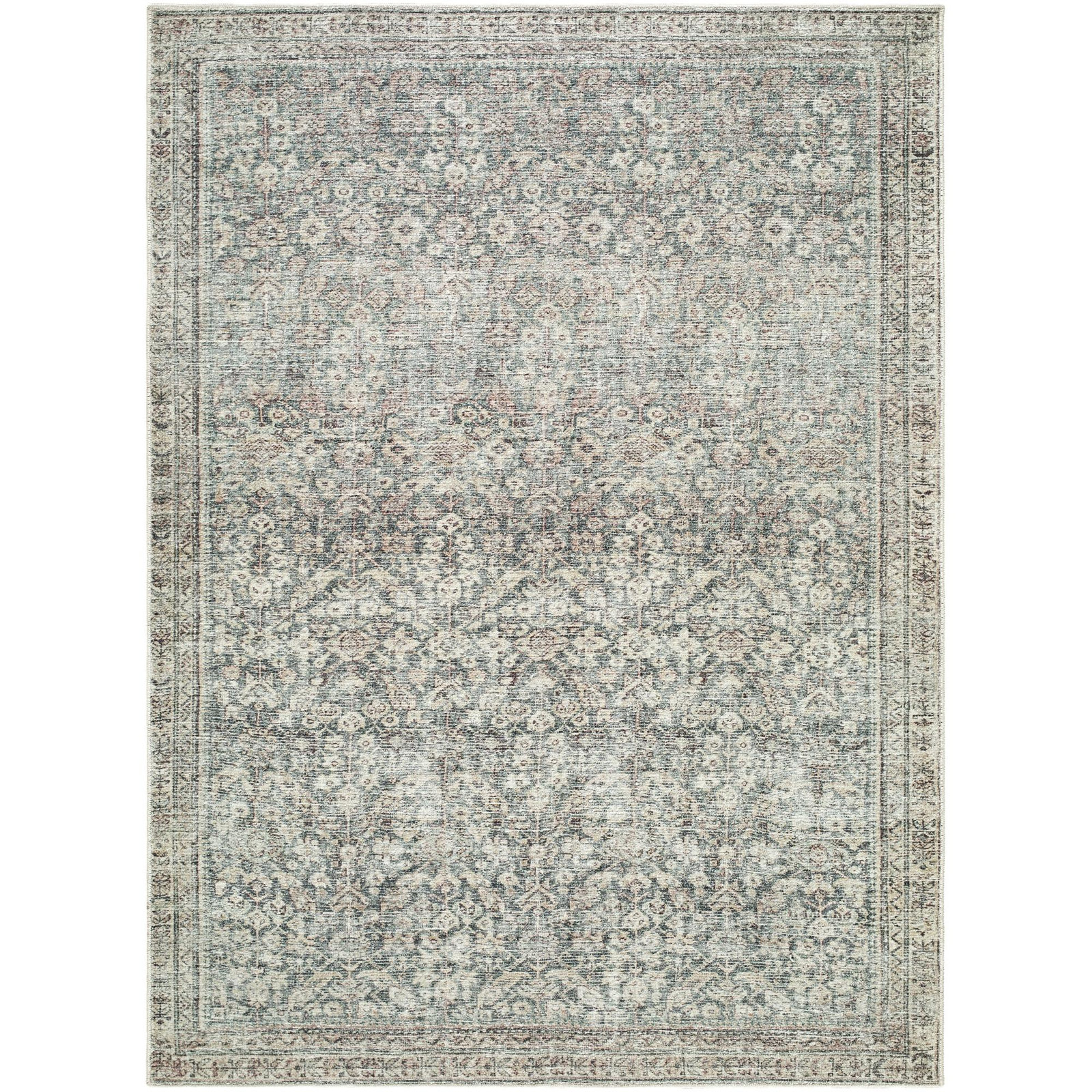 Galey Alix x Livabliss Collins Avenue Abstract Rug, Rectangle 6'6" x 9', Ivory