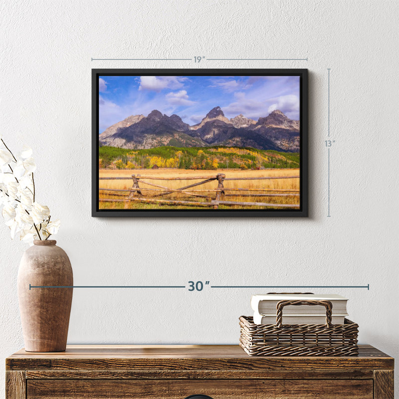 Impression sur toile Grand Teton, H 13 po x l 19 po