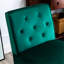Chaises d'appoint en velours, 2 pièces - Dossier incurvé pour chambre à coucher, salon, bureau 2 pièces, chaises plissées-120260287