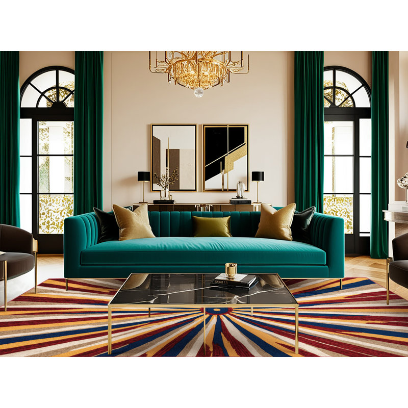  Tapis hawaïen lavable Sun Rays, Tapis de couloir 2 pi x 4 pi