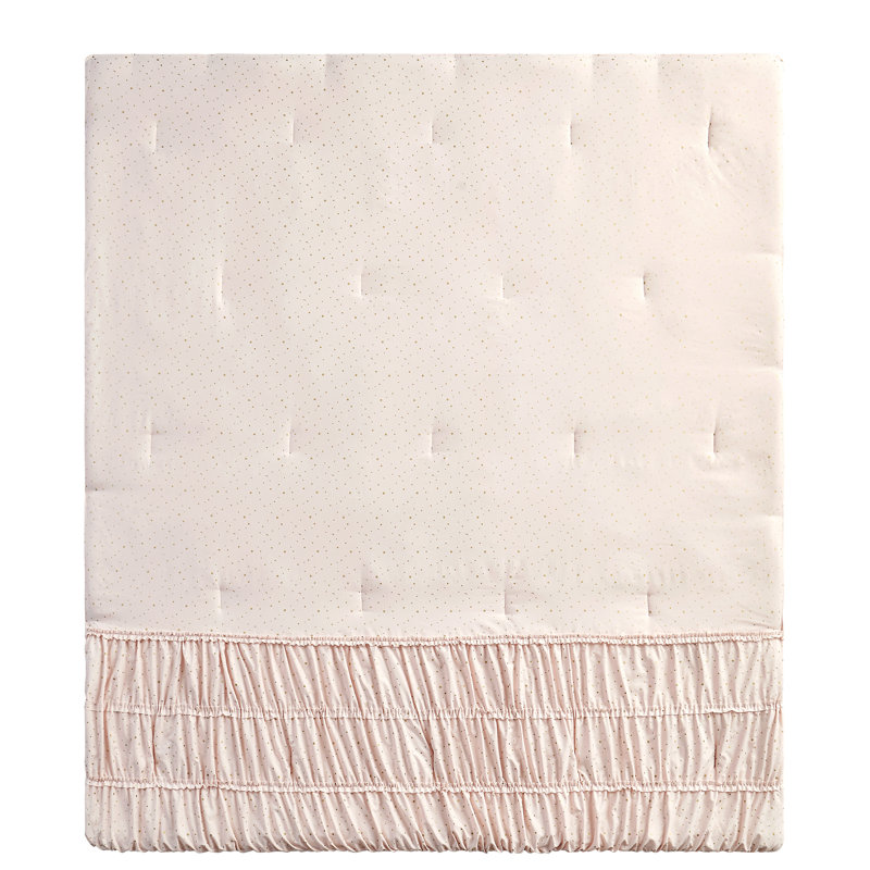 Blush Microfiber Twin Comforter Set with Decorative Pillows