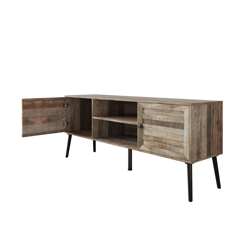 Dixon 63" TV Stand, Natural Oak