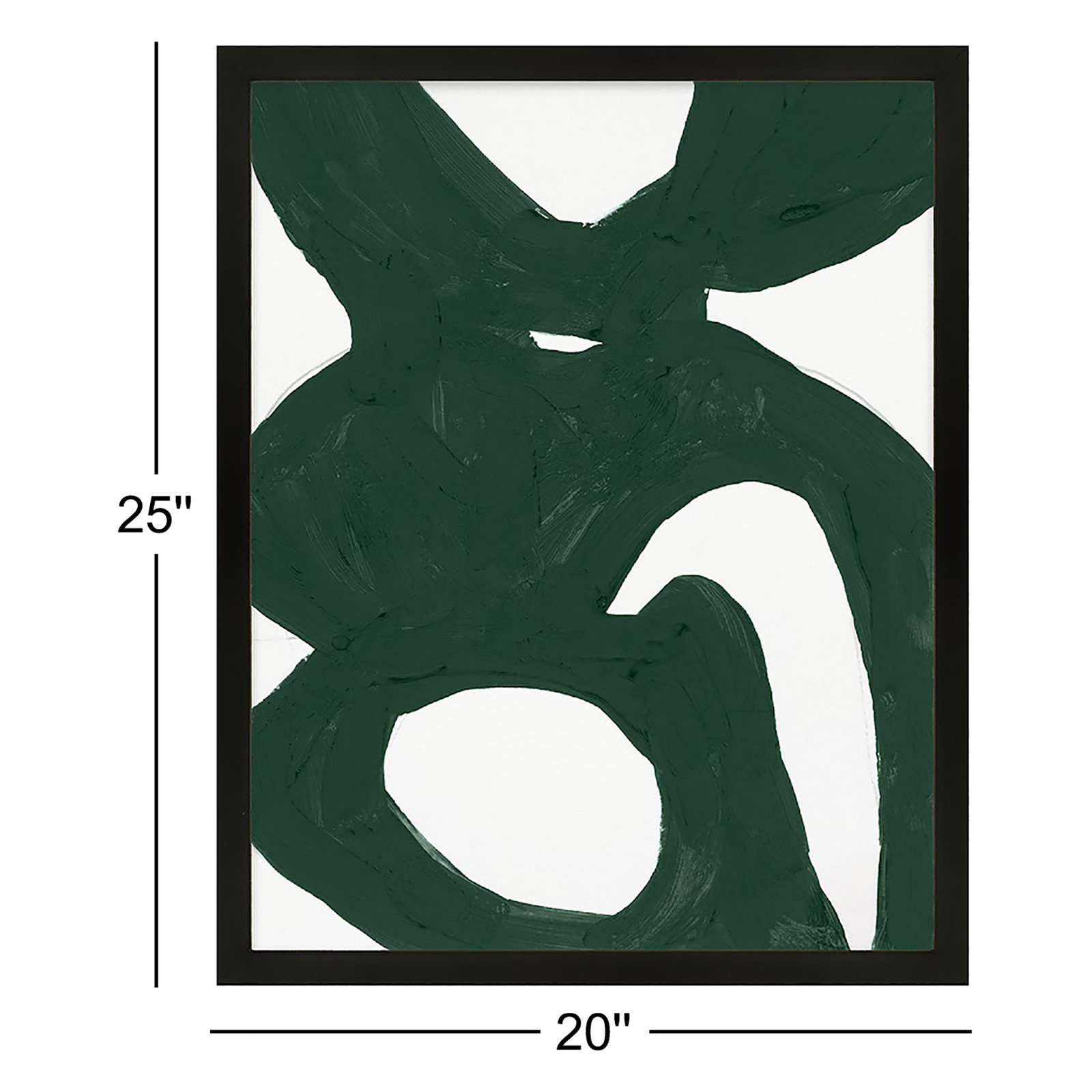 Goodall "Green Harmony" 2-Piece Painting Set, Black Framed, 25" H x 20" W