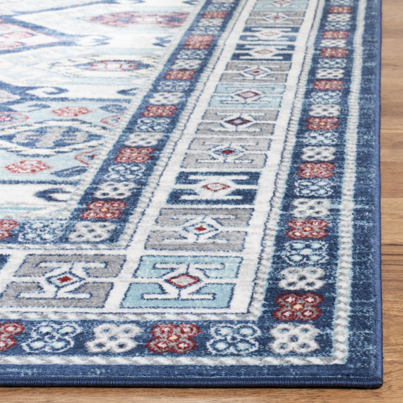 North Adams Oriental Hand Woven Area Rug, Square 201 cm