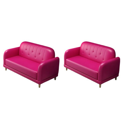 Banc rembourré en similicuir Cafe