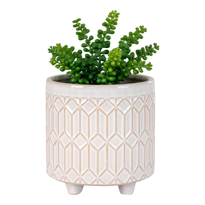 Nahunta Ceramic Plant Pot, 19.5cm H x 20cm W x 20cm D