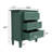 Green Nightstand with Three Drawers, Fully Assembled-863231365