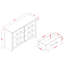 Brookstonval 6 Drawer 54" W Double Dresser