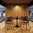 5 Pieces Modern Reception and Meeting Room Table Chair Set Reception Area Furniture Minimalist Table Sets