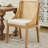 Rustic Wooden Style Rattan Dining Chairs-1981763041