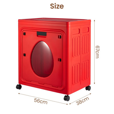 Plastic Rolling Decorative Basket