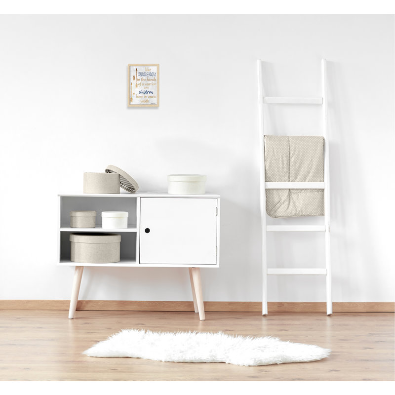 Impression sur papier pour enfants, H 14 po x l 10 po x P 1,18 po, Encadré de boîte beige