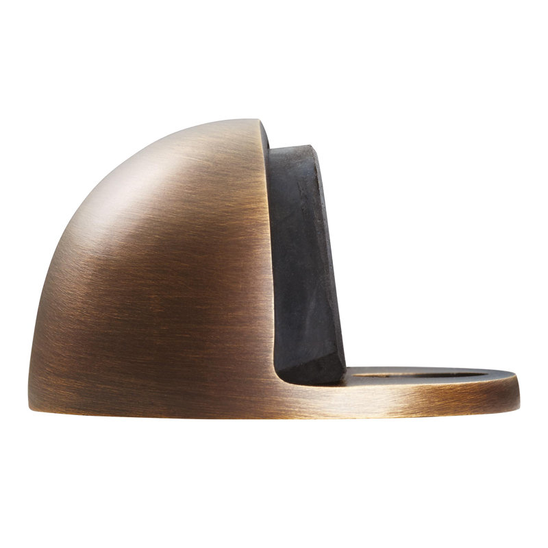 Roxann Brass Floor Door Stop, Antique Brass