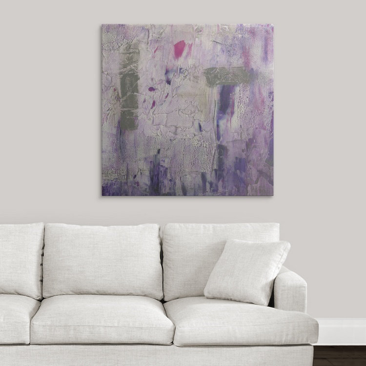 « ii » jennifer grolier, impression Dusty Violet, H 35 po x l 35 po x P 1,5 po, Toile