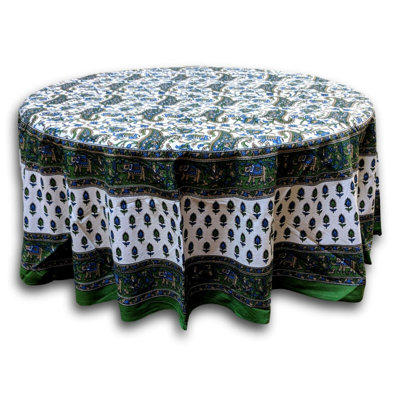 Nappe à imprimé en coton éléphant Momig