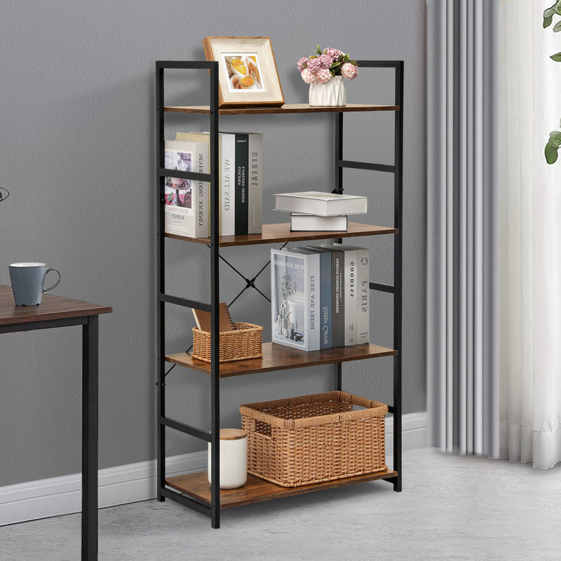 Bibliothèque Modern Modern, (4 tablettes) H 47,5 po x l 24 po x P 12 po