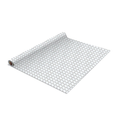 Penistone Penny Tile Self-Adhesive Shelf Liner