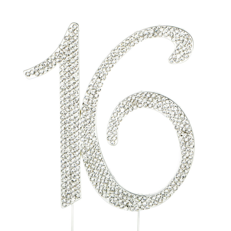 Surmatelas à gâteau 16 po rhinestone