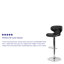 Tabouret de bar à hauteur réglable en vinyle Preston-31020395