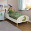 Kids White Toddler Bed – Dinosaur