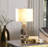 27.5" Silver Owl On A Branch Resin Table Lamp